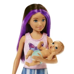 Barbie Skipper Niñera con Bebé Incluye 4 Accesorios