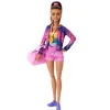 Barbie Castaña Profesiones Gimnasta con Set y Accesorios