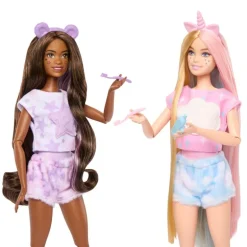 Barbie Cutie Reveal Pijamada 2 Pack Disfraz de Unicornio y Pandacornio