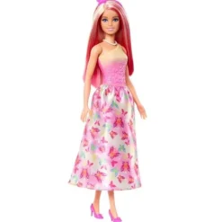 Barbie Doncellas Vestido Rosa con Mariposas