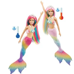 Barbie Dreamtopia Sirena Cambio de Color Agua GTF89