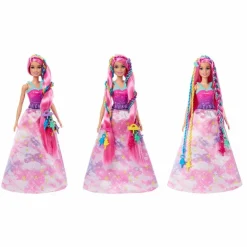 Barbie Fashion Doll Trenzas Mágicas con Accesorio Creador de Trenzas