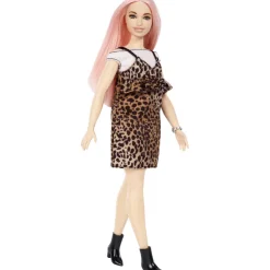 Barbie Fashion Doll & Beauty Cabello Rosa Fashion Dress Animal Print