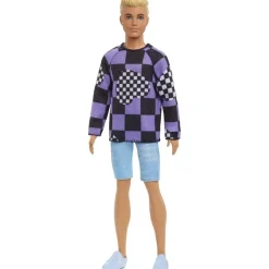 Barbie Fashion Doll & Beauty Ken Sudadera Checkers