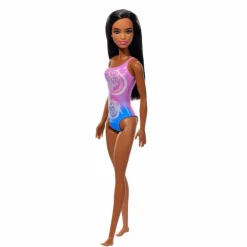 Barbie Fashion Doll & Beauty de Playa con Traje de Baño Morado