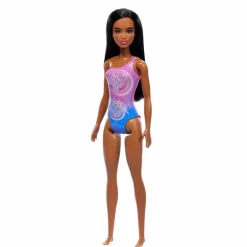 Barbie Fashion Doll & Beauty de Playa con Traje de Baño Morado