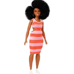 Barbie Fashion Doll & Beauty Afro Hair Fashion Dress