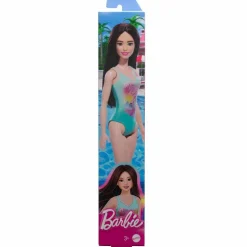 Barbie Fashion Doll & Beauty de Playa con Traje de Baño Azul