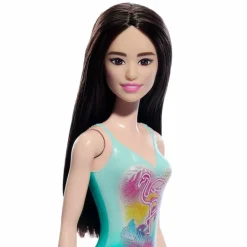 Barbie Fashion Doll & Beauty de Playa con Traje de Baño Azul