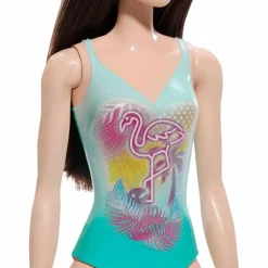 Barbie Fashion Doll & Beauty de Playa con Traje de Baño Azul