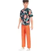 Barbie Fashion Doll & Beauty Ken Playera Floreada