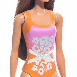 Barbie Fashion Doll & Beauty de Playa con Traje de Baño Naranja