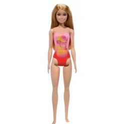 Barbie Fashion Doll & Beauty de Playa con Traje de Baño Rosa
