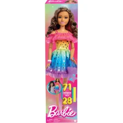 Barbie Fashion Dolls Estatura de 71 cms Vestido Arcoiris