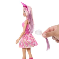 Barbie Fashion Outfit de Unicornio con Falda de Ensueño y Botas Rosas