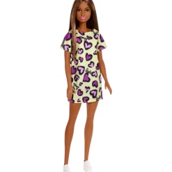 Barbie Fashion Vestido Amarillo con Corazones