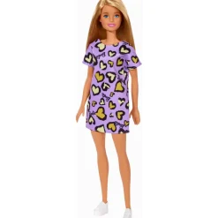 Barbie Fashion Vestido Morado con Corazones