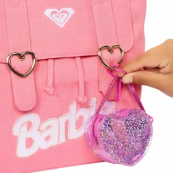 Barbie Fashion y Belleza Accesorios Maleta Morada con Vestido de Gala