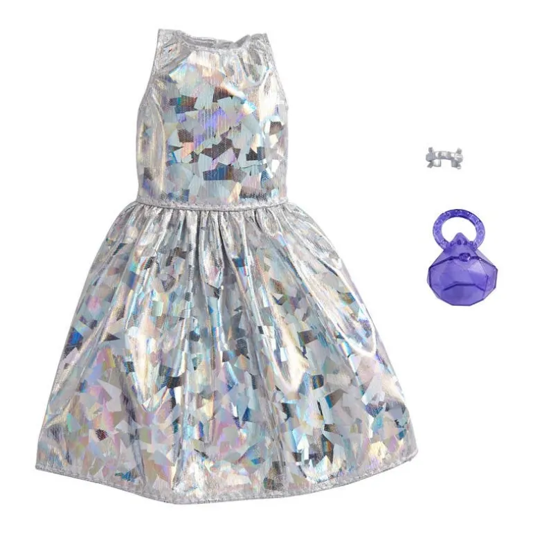 Barbie Fashionista Outfit Noche de Gala Plateado
