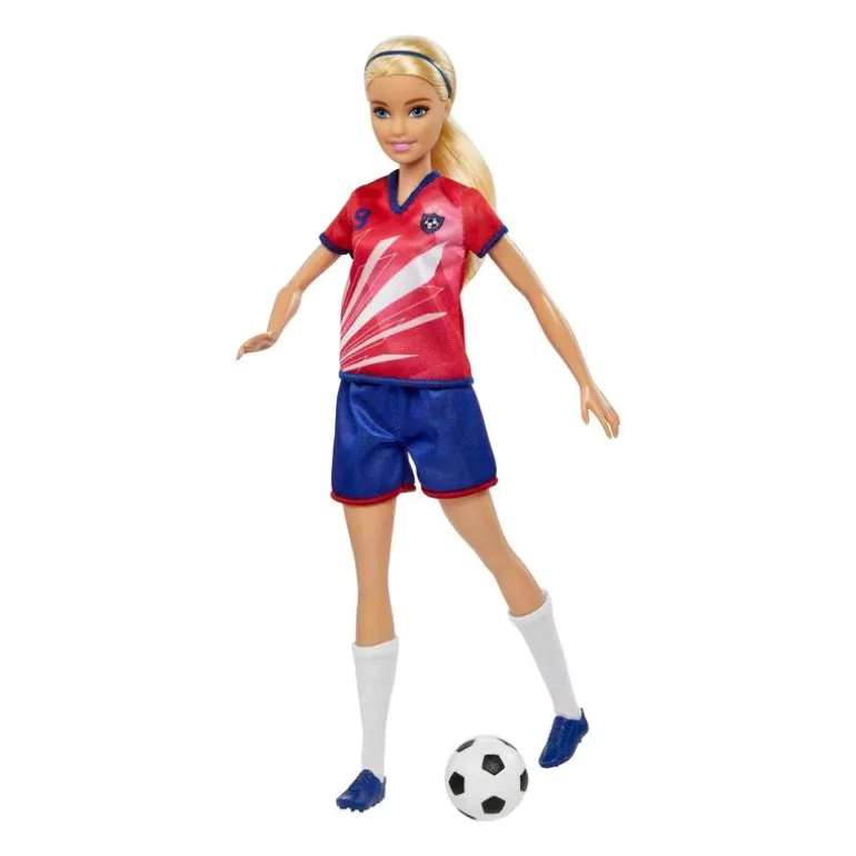 Barbie Futbolista Jersey Rojo