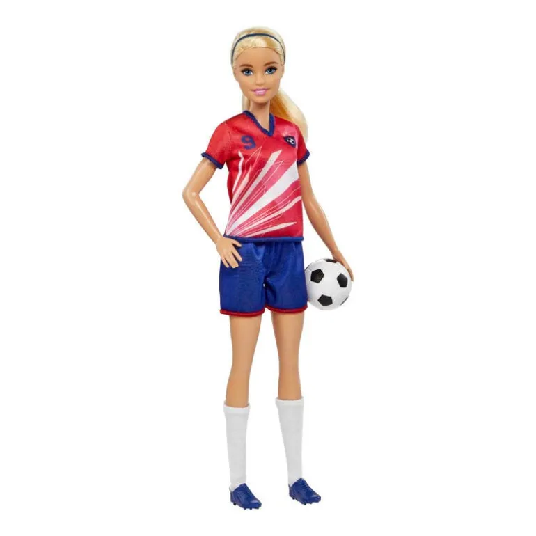 Barbie Futbolista Jersey Rojo