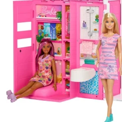 Barbie Glam Set Getaway House con 4 Áreas de Juego: Cocina, Baño, Dormitorio y TV Room