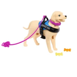 Barbie Inclusión Fashion Doll & Beauty con Silla de Ruedas y Perro Labrador de Servicio