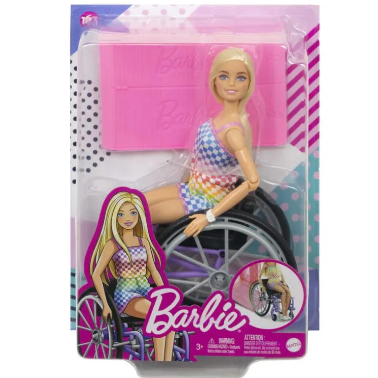 Barbie Inclusión Fashion Doll & Beauty con Silla de Ruedas