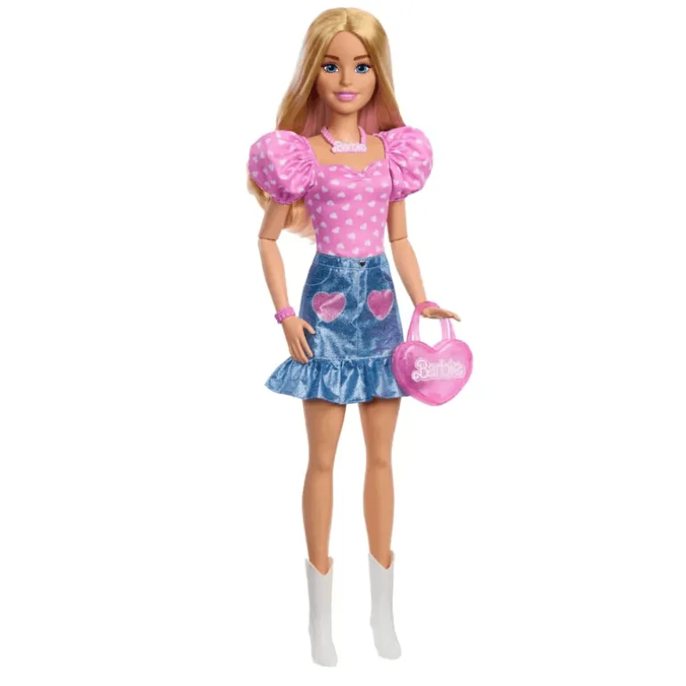 Barbie Large Dolls Muñeca 71cm Falda de Mezclilla Sorpresa HYT84