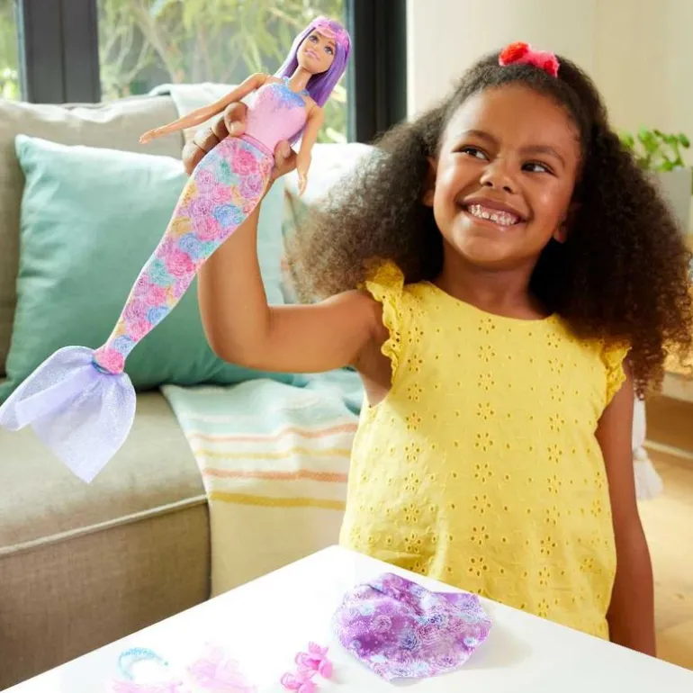 Barbie Muñeca Looks de Hada y Sirena JCP74