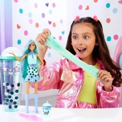 Barbie Muñeca Sorpresa Boba Tea Verde