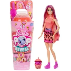 Barbie Muñeca Sorpresa Boba Tea Coral