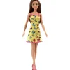 Barbie Muñeca Vestido Amarillo con Mariposas