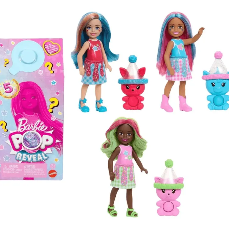 Barbie Pop Reveal Muñeca Batidos Chelsea Sorpresa JDM08