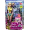 Barbie Profesiones Bióloga Marina con Maleta y Accesorios