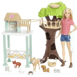 Barbie Profesiones Set de Juego Rescate de Animalitos FCP78