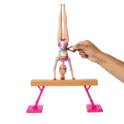 Barbie Rubia Profesiones Gimnasta con Set y Accesorios