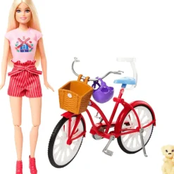 Barbie Set Bicicleta con Perrito