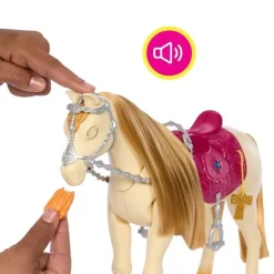 Barbie set de Juego Caballo con Pelo para Peinar y 11 Accesorios