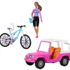 Barbie Set de Juego Muñeca con Bicicleta de Montaña HKB06