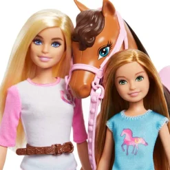 Barbie Set de Juegos con Caballo, Aventuras con Barbie y Chelsea