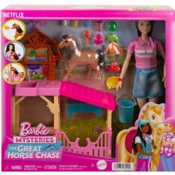Barbie Set de Juegos Establo de los Caballos