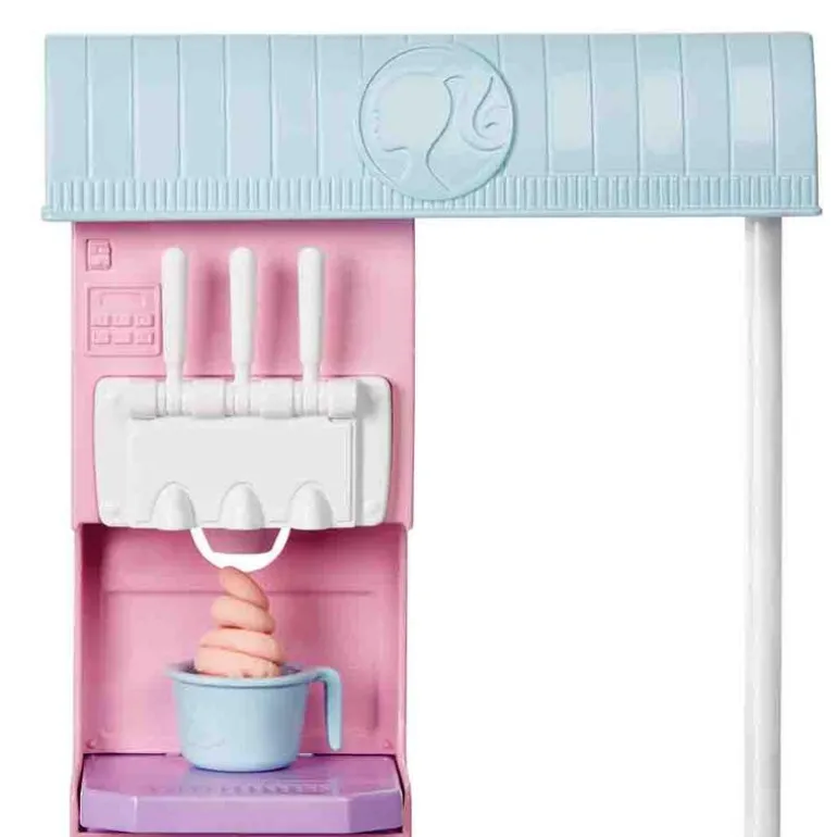 Barbie Set Tienda de Helados con más de 15 accesorios