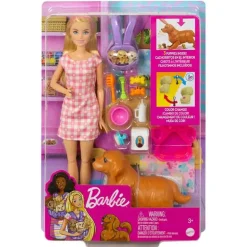 Barbie Veterinaria Mascota Labrador y Cachorritos