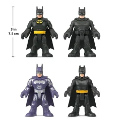 Batman 85 Aniversario Imaginext Pack de 4 Batman: Michael Keaton, George Clooney, Christian Bale y Robert Pattinson
