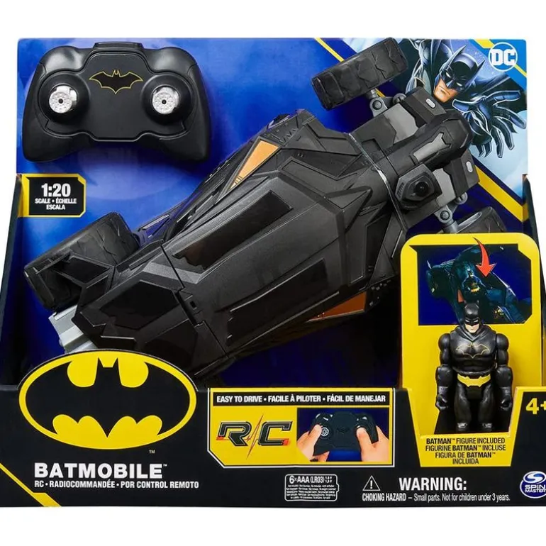 Batman Batimovil Radio Control con Figura de Acción