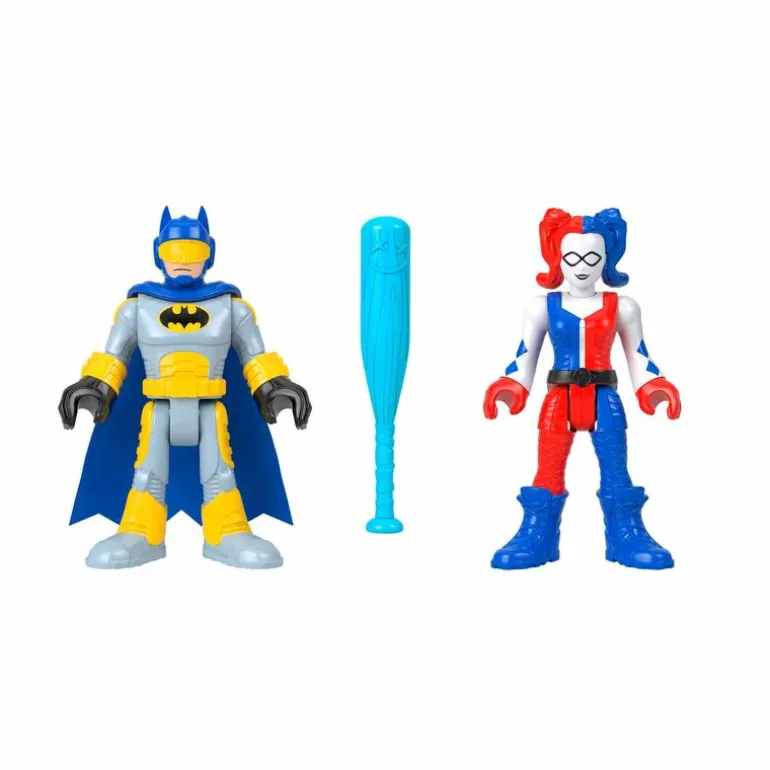 Batman Imaginext 2 Pack Incluye a Batman y Harley Queen que Cambian de Color