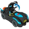 Batman Imaginext Batimovil con Luces y Sonido, Incluye a Silver Batman