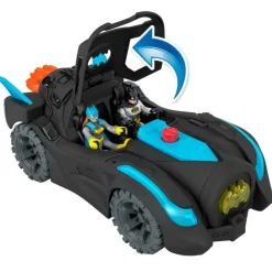 Batman Imaginext Batimovil con Luces y Sonido, Incluye a Silver Batman