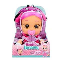 Bebés Llorones Muñeca Dressy Dotty con Traje de Conejo